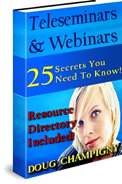 eCover representing Teleseminars & Webinars eBooks & Reports with Master Resell Rights