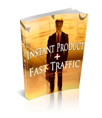 eCover representing Instant Product + Fast Traffic eBooks & Reports with Master Resell Rights