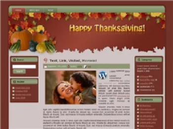 Thanksgiving - Fall WP Theme small