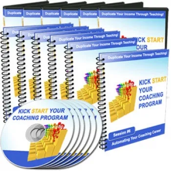 eCover representing Kick Start Your Coaching Program eBooks & Reports/Videos, Tutorials & Courses with Master Resell Rights