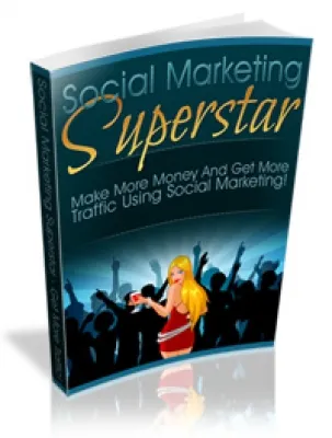 eCover representing Social Marketing Superstar eBooks & Reports/Videos, Tutorials & Courses with Master Resell Rights