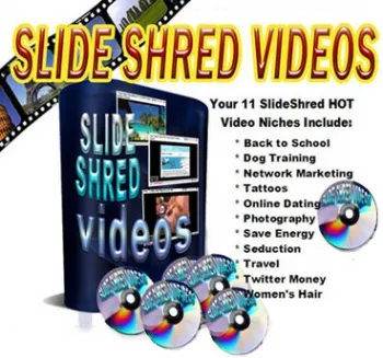 eCover representing Slide Shred Videos Videos, Tutorials & Courses with Master Resell Rights