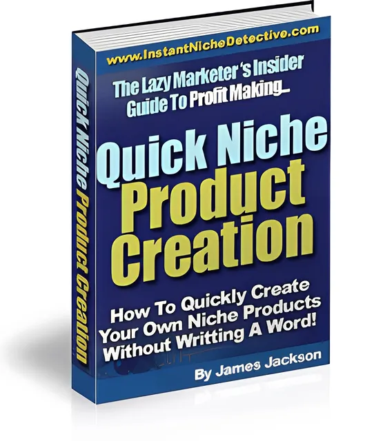 eCover representing Quick Niche Product Creation eBooks & Reports with Resell Rights