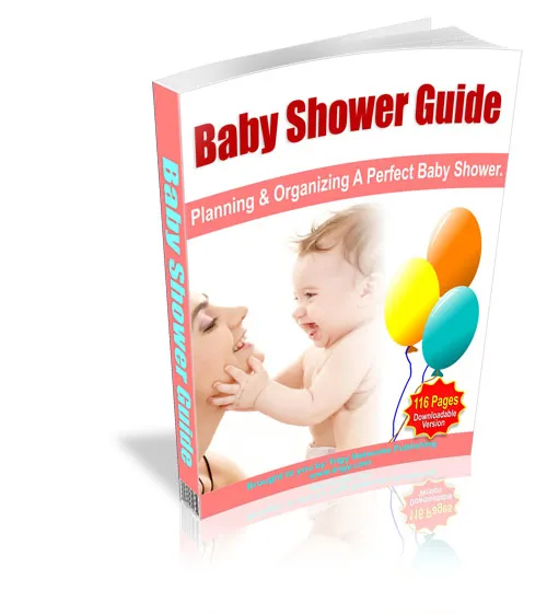 eCover representing Baby Shower Guide eBooks & Reports with Master Resell Rights