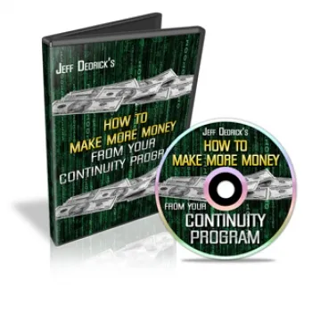 eCover representing How To Make More Money From Your Continuity Program Videos, Tutorials & Courses with Master Resell Rights