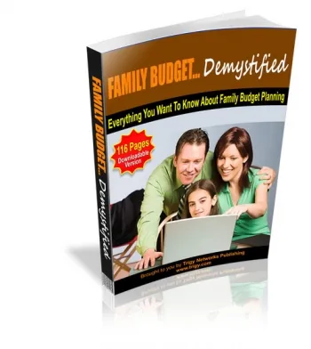 eCover representing Family Budget Demystified eBooks & Reports with Master Resell Rights