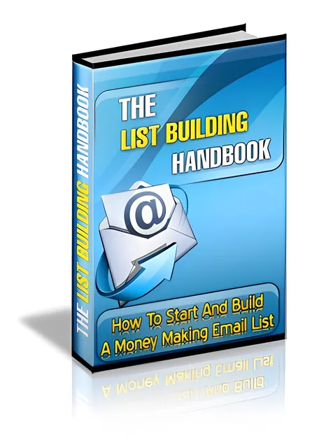 eCover representing The List Building Handbook eBooks & Reports with Master Resell Rights