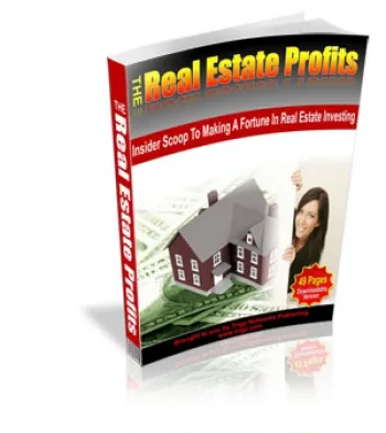 eCover representing The Real Estate Profits eBooks & Reports with Master Resell Rights