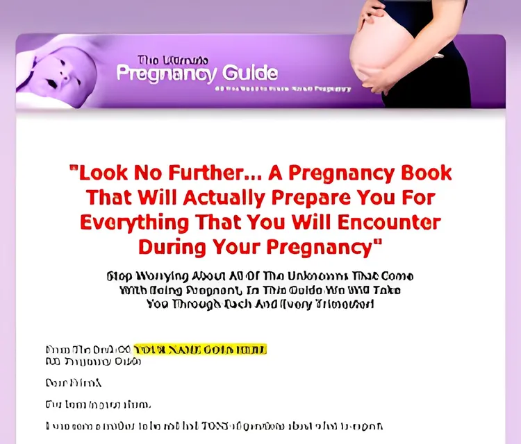 eCover representing The Ultimate Pregnancy Guide eBooks & Reports with Master Resell Rights