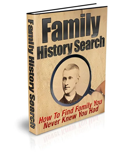 eCover representing Family History Search eBooks & Reports with Private Label Rights