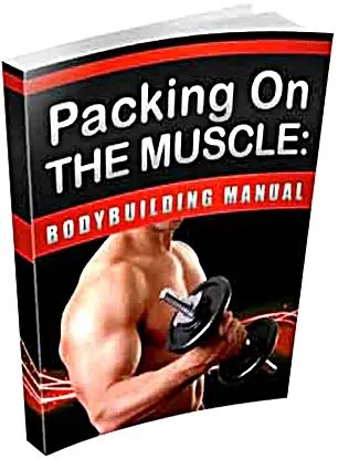 eCover representing Packing On The Muscle : Bodybuilding Manual eBooks & Reports with Master Resell Rights