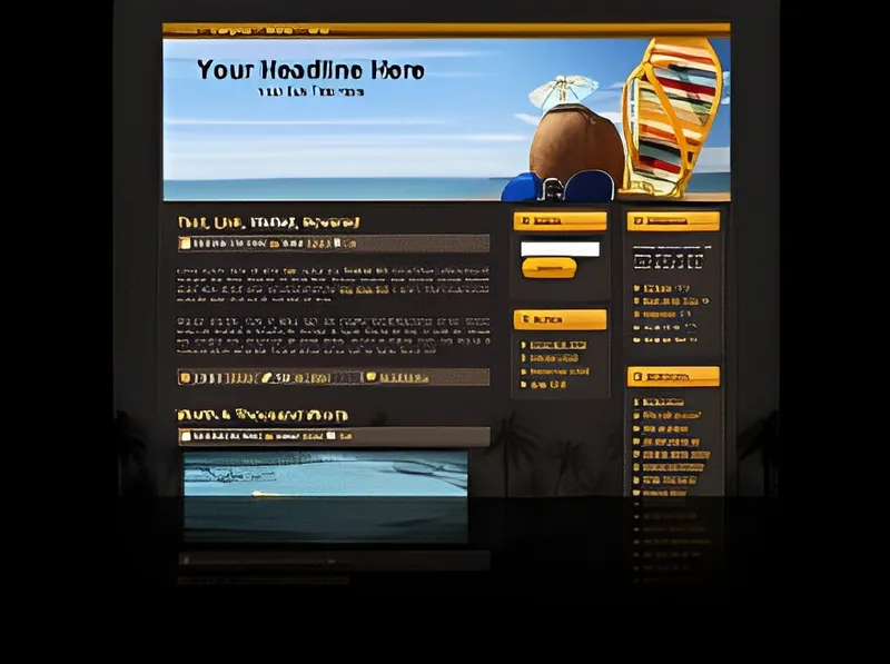 eCover representing Sandals WP Theme  with Master Resell Rights