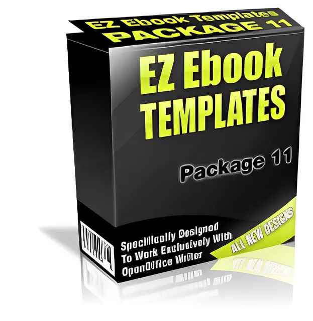 eCover representing EZ Ebook Templates Package 11  with Master Resell Rights