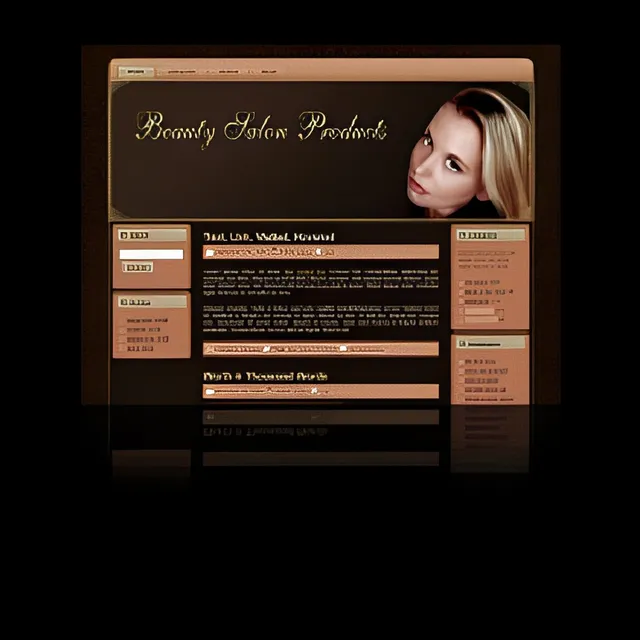 eCover representing Beauty Salon WP Theme  with Master Resell Rights