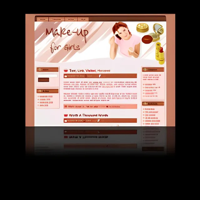eCover representing Makeup WP Theme  with Master Resell Rights