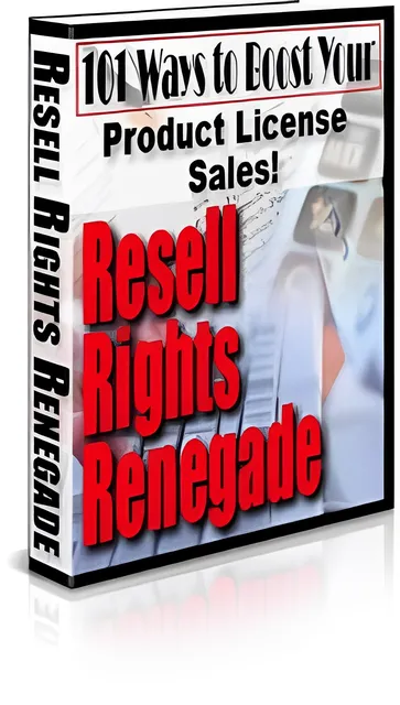 eCover representing Resell Rights Renegade eBooks & Reports with Master Resell Rights