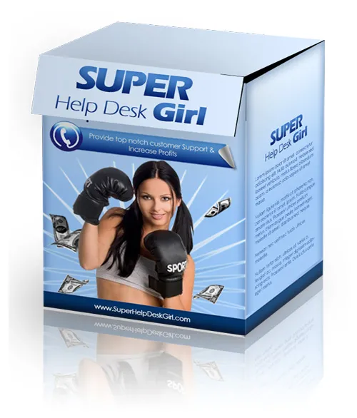 eCover representing Super Help Desk Girl  with Private Label Rights