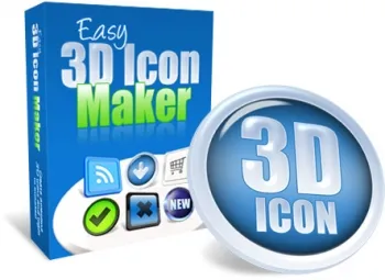 eCover representing Easy 3D Icon Maker Videos, Tutorials & Courses/Software & Scripts with Personal Use Rights