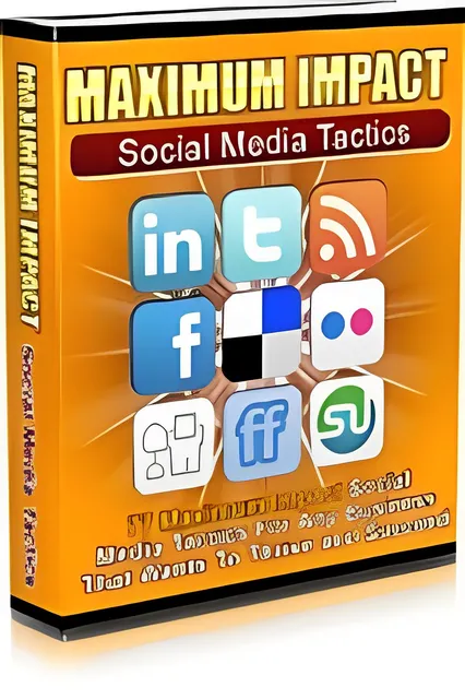 eCover representing Maximum Impact Social Media Tactics eBooks & Reports with Master Resell Rights