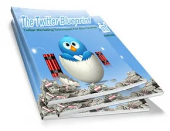 eCover representing The Twitter Blueprint eBooks & Reports with Private Label Rights