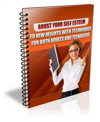 eCover representing Boost Your Self Esteem eBooks & Reports with Master Resell Rights