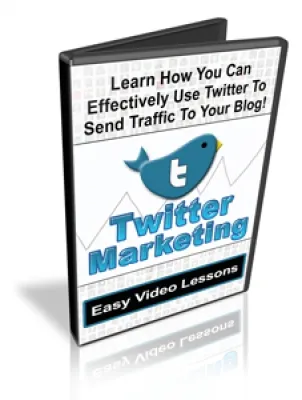 eCover representing Twitter Marketing Videos, Tutorials & Courses with Personal Use Rights