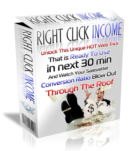 eCover representing Right Click Income Software & Scripts with Private Label Rights