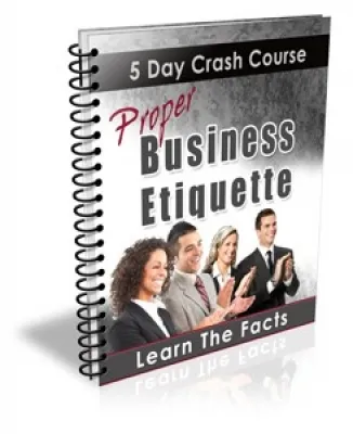 eCover representing Proper Business Etiquette eBooks & Reports with Private Label Rights