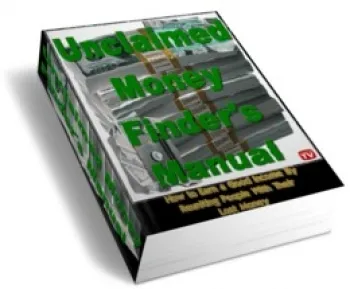 eCover representing Unclaimed Money Finder's Guide eBooks & Reports with Private Label Rights