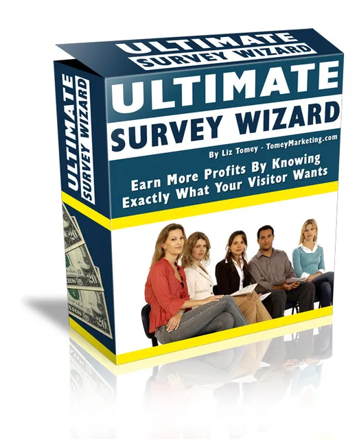 eCover representing Ultimate Survey Wizard  with Master Resell Rights