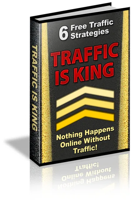 eCover representing Traffic Is King eBooks & Reports with Master Resell Rights