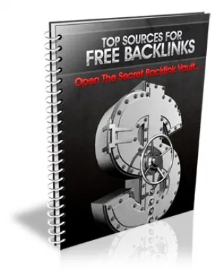 eCover representing Top Sources For FREE Backlinks eBooks & Reports with Master Resell Rights