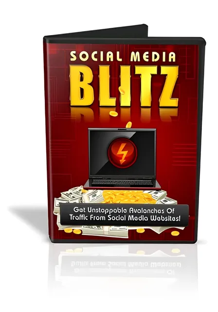 eCover representing Social Media Blitz Videos, Tutorials & Courses with Master Resell Rights