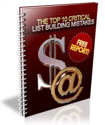 eCover representing The Top 10 Critical List Building Mistakes eBooks & Reports with Master Resell Rights