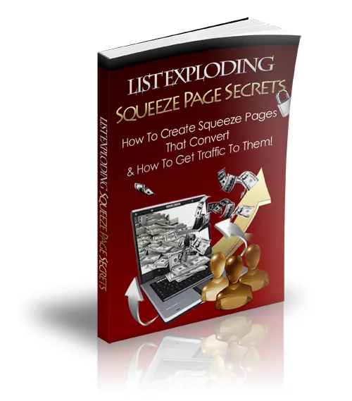 eCover representing List Exploding Squeeze Page Secrets eBooks & Reports with Private Label Rights