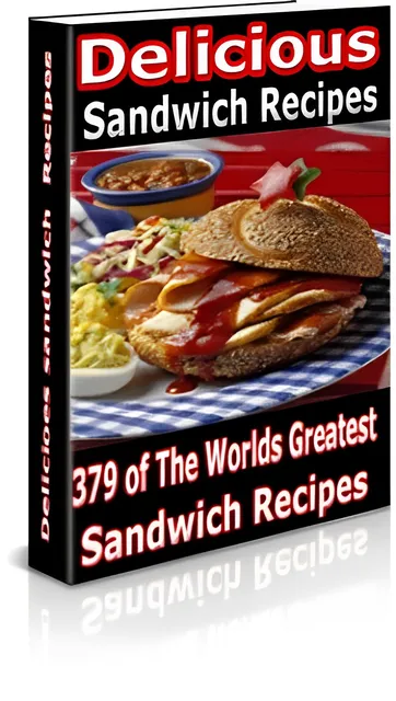 eCover representing Delicious Sandwiches Recipes eBooks & Reports with Master Resell Rights