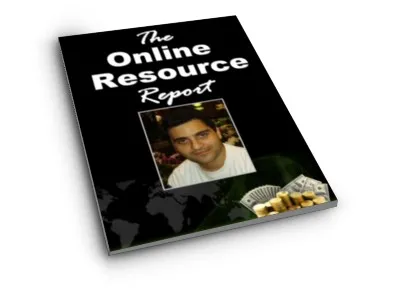eCover representing The Online Resource Report eBooks & Reports with Resell Rights
