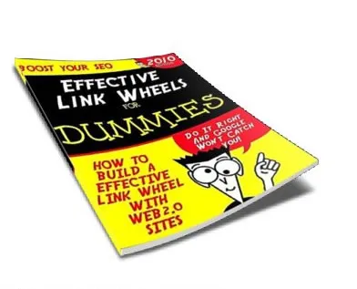 eCover representing Link Wheels for Dummies eBooks & Reports with Resell Rights