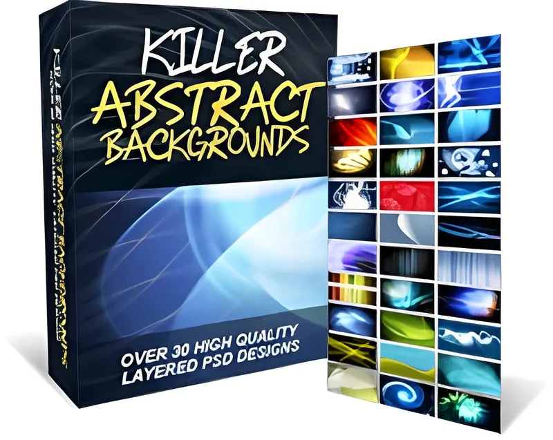 eCover representing Killer Abstract Backgrounds  with Personal Use Rights