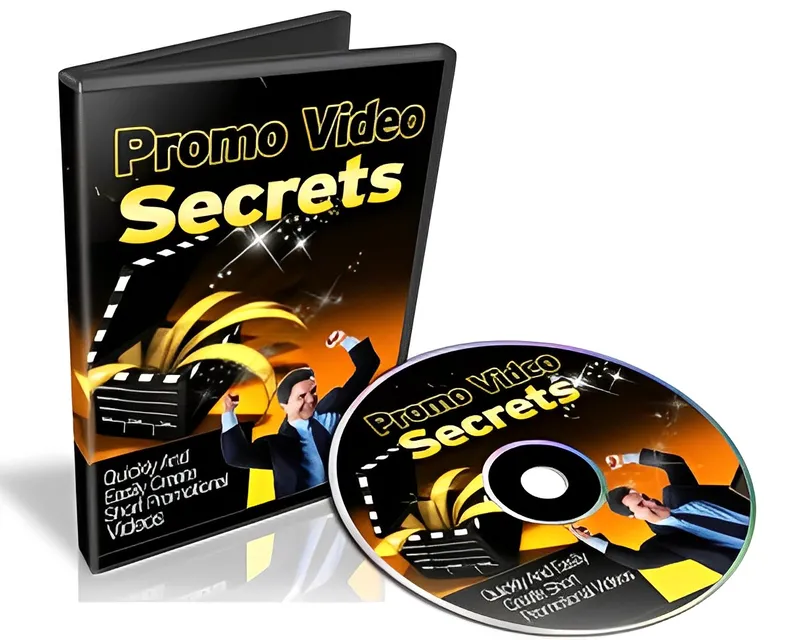 eCover representing Promo Video Secrets Videos, Tutorials & Courses with Master Resell Rights