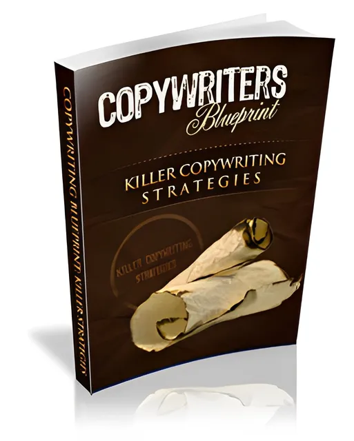 eCover representing Copywriters Blueprint eBooks & Reports with Master Resell Rights