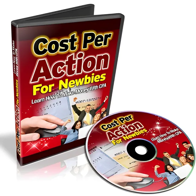 eCover representing Cost Per Action For Newbies Videos, Tutorials & Courses with Private Label Rights