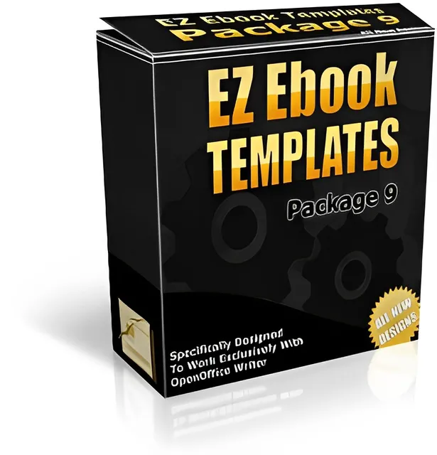 eCover representing EZ Ebook Templates Package V9  with Master Resell Rights