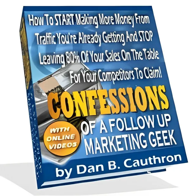 eCover representing Confessions Of A Follow Up Marketing Geek eBooks & Reports with Master Resell Rights