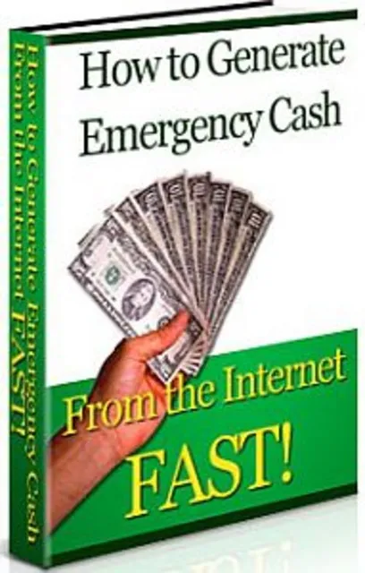 eCover representing How To Generate Emergency Cash eBooks & Reports with Private Label Rights