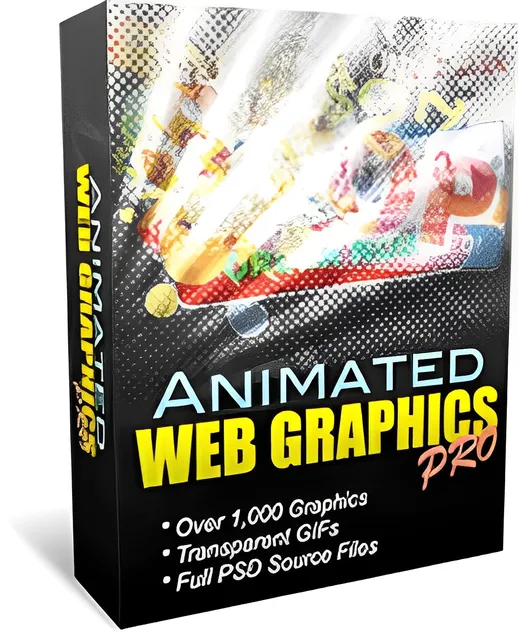 eCover representing Animated Web Graphics Pro  with Personal Use Rights