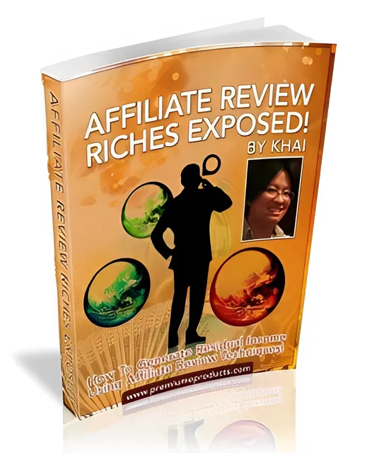 eCover representing Affiliate Review Riches Exposed! eBooks & Reports with Master Resell Rights