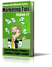 Membership Millionaire Series Marketing Tips Volume #1 small