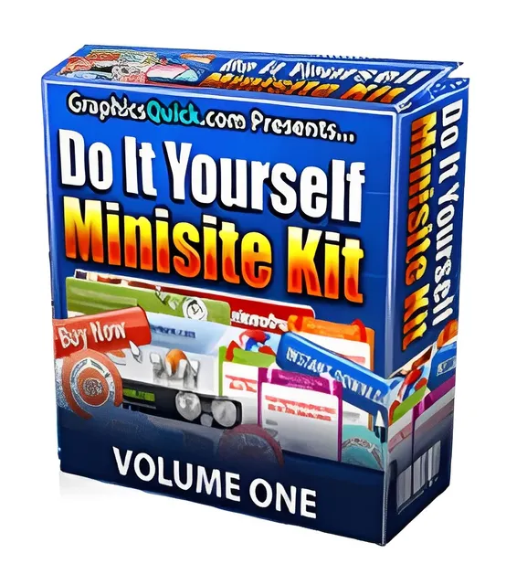 eCover representing Do It Yourself Minisite Kit  with Personal Use Rights
