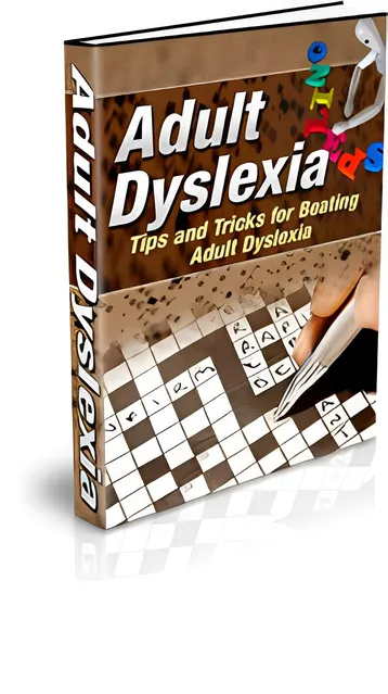eCover representing Adult Dyslexia eBooks & Reports with Master Resell Rights